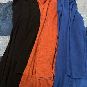 3 solid Lularoe Sarah cardigan sweaters